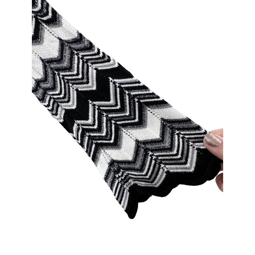 INC International Concepts Black and White Chevron Sweater - Picture 5 of 6